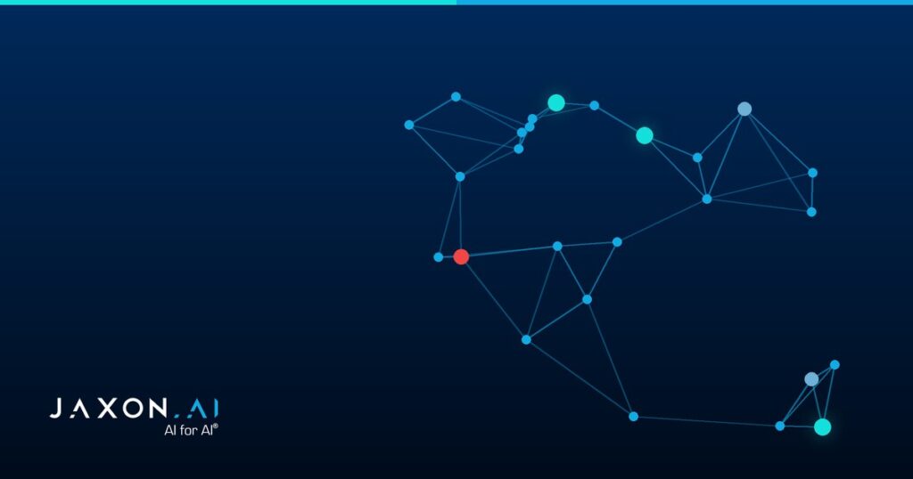 Abstract Jaxon.AI cover image for the post “Machine Learning vs. Artificial Intelligence: Understanding the Distinction”